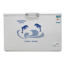 澳柯玛(AUCMA)BC/BD-390SH 390升 商用大冰柜 冷冻 深冷 速冻 冷藏保鲜 节能变温 商用卧式单门冰柜
