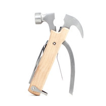 Kikkerland家用多用途工具多功能万能应急维修锤子钳小刀创意礼品(原木色（CD502-W） 默认版本)