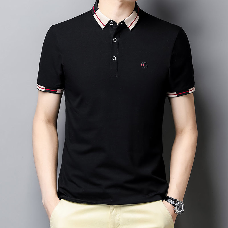 kebisenpolo衫图片】夏季新款男士商务休闲polo衫(绿色 xxl)图片大全