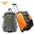 亨得利短途大容量拉杆旅行袋时尚双肩包背包组合(橙色+灰色)