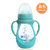 运智贝玻璃奶瓶婴儿宽口奶瓶母婴宝宝用品硅胶套葫芦奶瓶   150ML/240ML(蓝色 240ml)