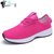 洛尚LS9877   夏季新款网布鞋透气网眼运动户外网鞋情侣透气跑步鞋(红色 40)