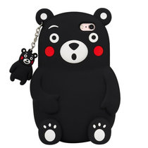 亿和源iphone7立体熊本熊6s手机壳5.5呆萌小熊苹果6plus硅胶套(熊本--iPhone7)