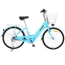 喜德盛电动车传说7号X6超轻铝合金电动自行车48V锂电车24寸电单车(天空蓝)