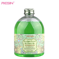 RESIN（语欣） 圆瓶苹果精油沐浴露500ml 清新青苹果味 起泡丰富细腻 舒缓清洁 保湿补水 清香滋润