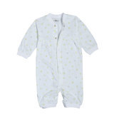 丽婴房  宝宝纯棉短袖连身衣(浅绿色 6个月)