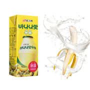 宾格瑞香蕉味牛奶 韩国原装进口 200ml*6韩国元祖 香蕉牛奶 国民喜爱 甜蜜滋味