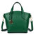 新款头层牛皮女士手提包包 时尚潮流单肩斜挎女包 H6877(绿色)