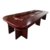 锦旭芃沐 办公家具油漆实木贴皮4.5米会议桌LY-HYZ01 含16把椅子(胡桃色 默认)