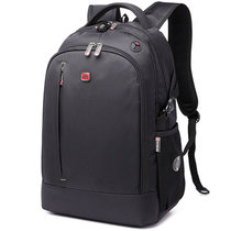 SVVTSSCFAP军刀双肩电脑包15.6寸男女中学生书包商务旅行包运动背包(黑色)