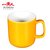 马克杯 情侣杯子陶瓷杯马克杯创意办公室大容量咖啡杯(马克杯黄)