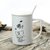 创简坊（CJIANFF） 陶瓷情侣杯马克杯可爱水杯带盖勺早餐杯牛奶咖啡杯子(喵配瓷盖瓷勺)