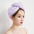 新款吸水速干柔软舒适加厚包头巾珊瑚绒干发巾加大干发帽(北欧紫色)