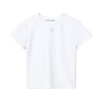 亚历山大·王白色女士T恤 4CC3211275-100M码白色 时尚百搭