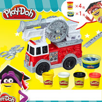 孩之宝培乐多彩泥交通系列救火车套装粘土橡皮泥儿童玩具礼物E6103(E6103)