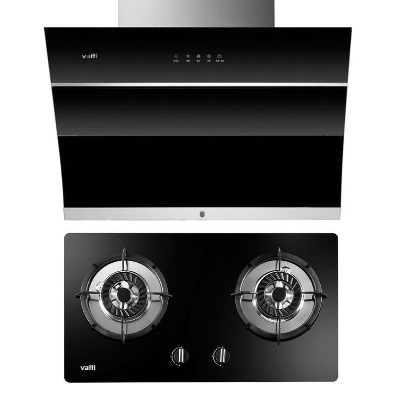 华帝vatti烟灶套餐cxw240j657bzjztb851a侧吸烟机黑燃气灶黑
