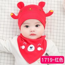 SUNTEK新生儿婴儿帽子秋冬款0-3-6-12个月男女宝宝套头帽本命年胎帽(只有帽子【建议0-12个月宝宝】 红色)