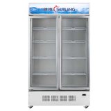 穗凌(SUILING)LG4-900M2/W 900升立式单温冷藏保鲜冰柜玻璃门展示无霜风冷冷柜铜管双门陈列柜