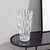 网红轻奢法式大号玻璃水晶花瓶摆件客厅桌面透明水养鲜花插花饰品(黄金叶菱形-透明大号)