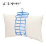 汇丰信佳 日式创意型 可调节晾晒布偶 枕头 塑料晒枕架 塑料衣架(蓝色 蓝色)