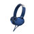 Sony/索尼 MDR-XB550AP头戴式立体声耳机重低音手机线控通话耳麦(蓝色 带麦)