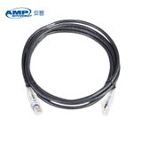 安普 AMP 超五类非屏蔽跳线 安普网线  电脑线  网络连接线 宽带成品跳线(黑色 1.5米  5英尺)
