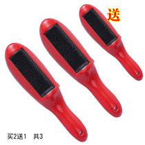 大号静电除尘刷衣物刷毛器黏吸沾粘毛器家用除毛器刮毛器去毛器(红色款两个 默认版本)