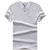 1785战地吉普AFSJEEP夏装新款V领短袖T恤衫 纯棉弹力男半袖polo衫(白色 L)