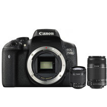 佳能(Canon)EOS 750D双镜头组合套机750D 18-55 55-250双头套装 佳能750D单反相机