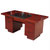 宏图景时 优质电脑桌办公桌HTJS-Z010(红棕色 1600*800*760mm)