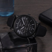 阿 玛尼手表男（Emporio Armani）全自动机械腕表时尚潮流镂空机械表 黑色皮带 AR60032(AR60032)
