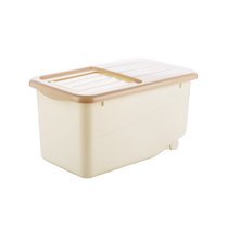 储米桶米箱20斤塑料防虫面粉桶厨房米缸5kg大米罐家用10kg装米桶(大红)