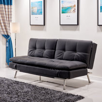 香河家具 沙发床 办公室沙发宜家客厅沙发 折叠沙发床9006(黑色)