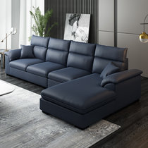 A家家具 布艺沙发现代简约组合大小户型可拆洗沙发组合 DB1558(深蓝色(科技布) 三人位+中位+左贵妃位)