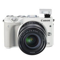 佳能（Canon）EOS M3单镜头套机 eosm3套机 微单数码相机 含18-55mm镜头(白色16G卡+爱坦克包 16G卡+爱坦克包)