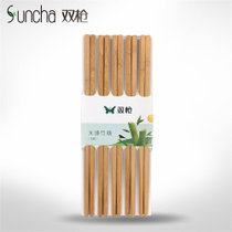 双枪(Suncha)【国美好货】5双装天然楠竹筷子 家用2021新款DK10501DS 低碳环保  经济实惠