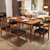金屋藏娇 餐桌 餐桌椅组合 日式餐台 北欧家具小户型饭桌 实木餐桌餐椅套装(颜色备注 1.3米一桌六椅（出口版）)
