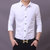 BEBEERU 春装休闲男式衬衣 男士修身韩版长袖衬衫 大码衬衫SZ-66 值得(白色)