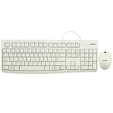 罗技（Logitech）MK120 键鼠套装 有线键鼠套装 办公键鼠套装 电脑键盘 笔记本键盘 有线套装 白