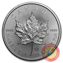 2016年加拿大发行枫叶1盎司投资银币