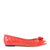 Salvatore Ferragamo女士红色缝皮革平底鞋 01-M831-6721045红 时尚百搭