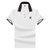 传奇保罗2021新款男士 夏季色织刺绣 短袖POLO衫翻领时尚商务短袖（M-3XL）ZMN826(白色 XXL)