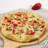 大由大 薄脆披萨半成品220g 加热即食8寸薄脆底 烤披萨烘焙生鲜披萨组合 培根味披萨4片