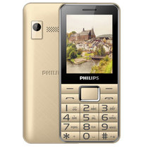 飞利浦（PHILIPS） E132X 移动联通2G 老年人直板手机大字体大按键一键拨号老年机 手机大屏大字 备用学生机(香槟金)