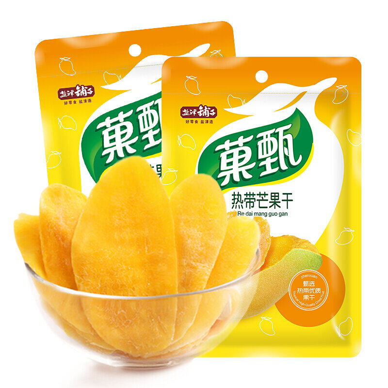蜜饯果干盐津铺子芒果干100g2袋国美超市甄选返回商品页