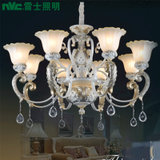 雷士 欧式吊灯水晶灯复古欧式美式客厅卧室餐厅灯具ECD9000(8头带5WLED球泡)