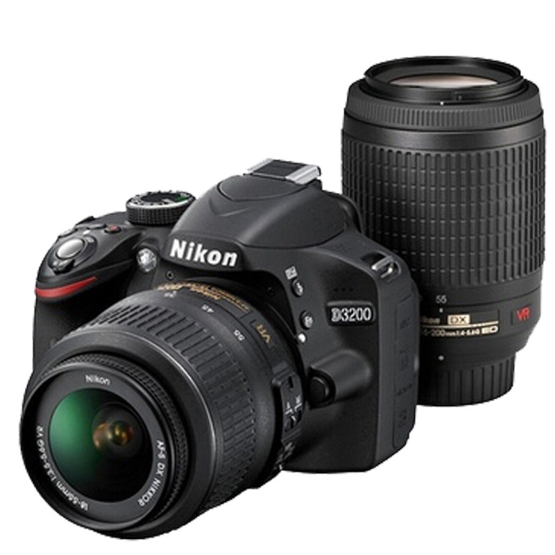 【尼康·单反相机套餐十图片】尼康(nikon) d3200(vr18-55 / 55-200