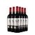 法国进口拉昂城堡珍藏干红葡萄酒超级波尔多750ml*6