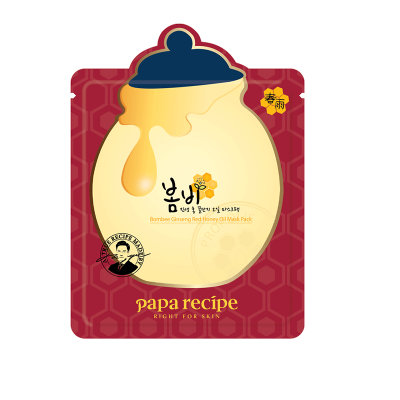 韩国papa recipe春雨红参蜂蜜精油面膜 补水保湿 滋润修护