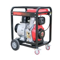 率龙SL3E电启动6寸柴油抽水泵便携式应急防汛抽水机 6寸柴油抽水泵（单位：台）(橘红色 SL3E)